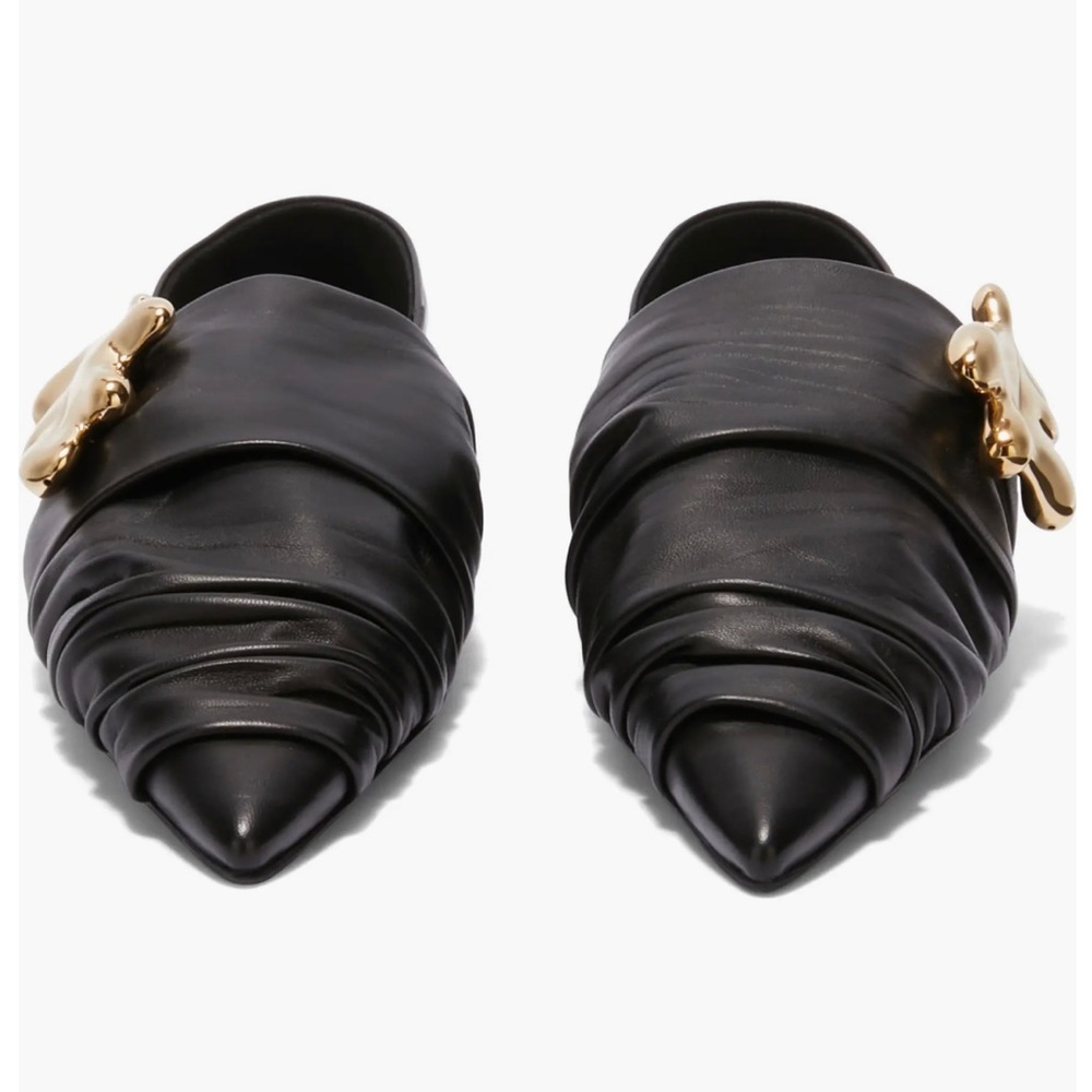 Jil Sander Leaf Hardware Pointed Toe Flat - image 2